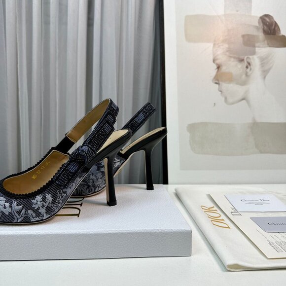 Dior Floral Heels – Elegant Designer Statement Shoes - Picture 6 of 7